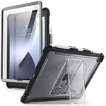 i-Blason Coque pour iPad 8/7, iPad 10,2'' 2020/2019, avec Protecteur d’Ecran + Béquille + Porte-stylet [Ares] Protection Transparente Intégrale (Noir)