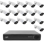 PNI NVR House IP716 Kit de vidéosurveillance et 16 caméras IP125, 5 MP