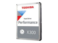 Toshiba X300 Performance HDWR740EZSTA - Disque dur - 4 To - interne - 3.5" - SATA 6Gb/s - 7200 tours/min - mémoire tampon : 512 Mo