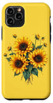 iPhone 11 Pro Yellow Sunflowers Cute summer flowers Floral Positivity Case