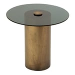 Table d'Appoint en Verre "Soni" 51cm Bronze