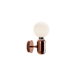 Parachilna - Aballs A Copper Excl. G9 Halo. Max. 30W G9 LED 2,5W 2.700K - Koppar - Vägglampor