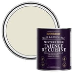 Rust-Oleum Peinture Blanche Résistante à l'eau pour Faïence de Cuisine, Finition Mate - Huître 750ml