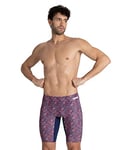 Arena Men's Kikko MaxLife Jammer Swimsuit, Navy-Multi Red, 24