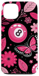 iPhone 13 Retro Pink Lucky Disco 8 Ball For Women Case