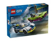 Lego City 60415 Course poursuite entre la voiture de police et la super voiture