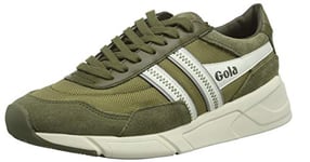 Gola Homme Eclipse Legacy Baskets, Vert (Khaki/Off White Nw), 45 EU