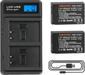 2X 7.2V 1500mAh Batterie LP-E17 pour Canon LP-E17 Canon EOS M3 M5 M6 200D 750D 760D 800D Rebel T6i T6s 8000D 9000D Kiss X8i Kiss X9