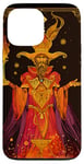 Coque pour iPhone 13 Pro Max Magicien des cartes de tarot pour les amateurs de jeux de tarot mystique