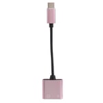 2 in1 Type-C to 3.5mm Headphone Jack Adaptor/Connector Charger, Earphone9802