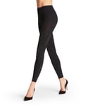 FALKE Women's Pure Matt 100 DEN W LE Opaque Plain 1 Pair Leggings, Black (Black 3009) new - eco-friendly, S-M