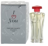 I Love You by Quartz Molyneux for Women Mini EDP Perfume Splash .17oz Damaged