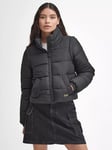 Barbour International Webber Detachable Sleeve Puffer Jacket, Black