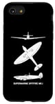 iPhone SE (2020) / 7 / 8 Supermarine Spitfire Mark 1 WW2 Plane Spotter Silhouettes Case