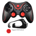 Ue Noir Avec Support Manette De Jeu Sans Fil, Bluetooth Compatible, Pour Ps3, Tv, Pc, Ordinateur Portable, Iphone, Téléphone Intelligent Android