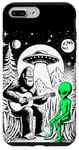 Coque pour iPhone 7 Plus/8 Plus Bigfoot Jouant De La Guitare Sasquatch Camping Big Foot UFO