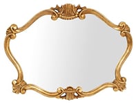 Biscottini Miroir entrée Cadre Baroque 68 x 93 cm Made in Italy | Specs décoratifs muraux | Miroir Baroque | Miroir anticorps