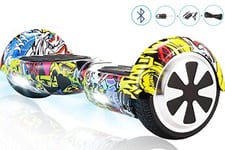 Small Smartscooter Hoverboard / Gyropode gyropde bluetooth 6.5 pouces balance scooter électrique pas cher led avec haute de gamme 700w pour enfants et adultes-couleur hiphop