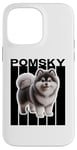 Coque pour iPhone 14 Pro Max Amoureux des chiens Pomsky