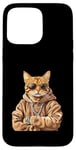 Coque pour iPhone 15 Pro Max Orange Bengale Chat Voyou Chat Gangster Chat Gangster Life