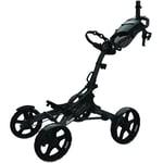 CLICGEAR 2024 MODEL 8.0 4-WHEEL GOLF PUSH TROLLEY BLACK +FREE ACCESSORY PACK