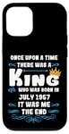 Coque pour iPhone 12/12 Pro Es war einmal ein König. Juli 1957 Geburtstag