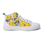 Chaussures Akedo Pokémon pour Adultes - Coupe Montante - Blanc - UK 12 / EU 47 / US Men's 12.5 / US Women's 14