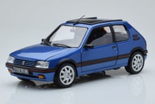 184844 Peugeot 205 GTi 1.9 With Window Roof Miami Blue Norev 1/18