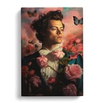 Harry Styles Romanticism Art Canvas Print for Living Room Bedroom Home Office Décor, Wall Art Picture Ready to Hang, 30x20 Inch (76x50 cm)