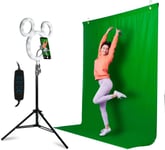 Disney Mickey Mouse Photo Studio Creator Selfie Ring Light, Tripod, Green screen