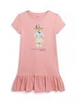 Ralph Lauren Kids' Bear Day Dress, Tickled Pink