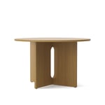 Audo Copenhagen - Androgyne Dining Table - Natural Oak/Natural Oak - Ø120 cm - Spisebord - Danielle Siggerud - Tre farget - Metall/Tre