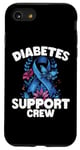 Coque pour iPhone SE (2020) / 7 / 8 Diabetes Support Crew Month Ribbon Type1 T1D Type 2 T2D Mom