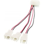 Intern splitter adapter - 5.25" til 3 x 3 pin blæser stik