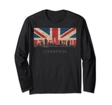 liverpool Skyline Vacation Souvenir city flag Long Sleeve T-Shirt