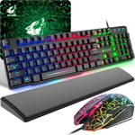 Ensemble Clavier Souris Gaming avec Repose-Poignet