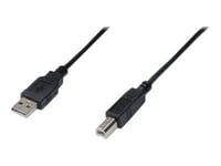 Usb-Kabel Digitus®, 2.0, Usb-A Til Usb-B, 3 M, Sort