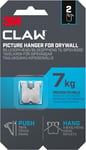 3M CLAW Drywall Picture Hanger 7 kg 3PH7-2UKN, 2 hangers