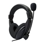 3.5mm Filaire Gaming Stéréo Casque Jeu Casque Écouteur avec Micro pour PC Ordinateur Skype MSN PS4 Play Station 4-Noir