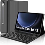 Clavier Pour Samsung Galaxy Tab S9 Fe 2023, Clavier Galaxy Tab S9Fe, Coque Clavier Pour Samsung Tab S9 11"", Italien Bluetooth Amovible Clavier Galaxy Tab S9 Fe 10.9"", Noir