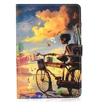 JIan Ying Case for Huawei MediaPad T5 10.1" Tablet Protector Cover Cycling boy