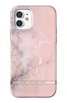 RICHMOND & FINCH Phone Case Compatible with iPhone 12, iPhone 12 Pro, Pink Marble Design, 6.1 Inches, Shockproof, Fully Protective Phone Cover