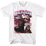 Macho Man - Randy Collage Light - White Front Print Short Sleeve Adult T-Shirt