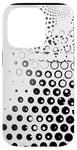 Coque pour iPhone 14 Pro Accessoire de protection contre les radiations Blanc à pois 5G