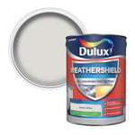 Dulux Weathershield Smooth Masonry Paint - Ashen White - 5L