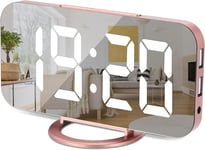 Digital  Clock  Large  Display ,  LED  Electric  Alarm  Clock  Mirror  Surface