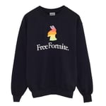 Free Fortnite Mens Rainbow Llama Sweatshirt - L