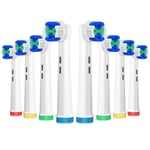 AnjoCare Replacement Toothbrush Heads for Oral B, 8 Pack Electric Toothbrush Heads, Precision Clean Brush Heads Compatible with Oral B Professional Care/Vitality/Pro/Smart/Genius Series...