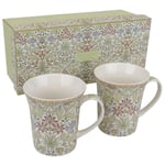 Lesser & Pavey William Morris Hyacinth Fine China Mugs - Set of 2