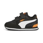 PUMA Mixte bébé St Runner V3 NL V INF Basket, Black White-Rickie Orange, 22 EU